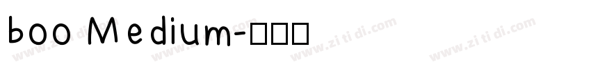 boo Medium字体转换